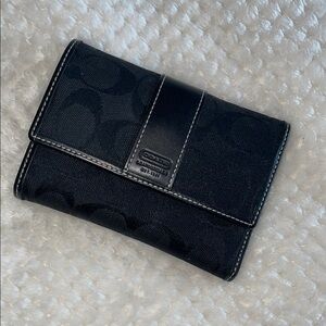 Coach Black Signature Wallet